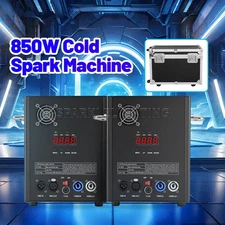 PAIDUN 2PCS 850W Large Cold Spark Firework Machine Effect Party Wedding Show Bar