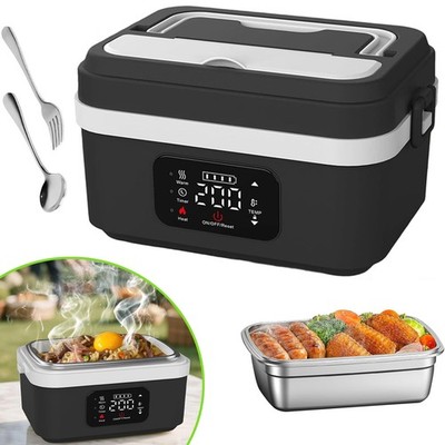 Elektrische Lunchbox Beheizbare Lunchbox mit Akku LCD Timer Self-Heating Box