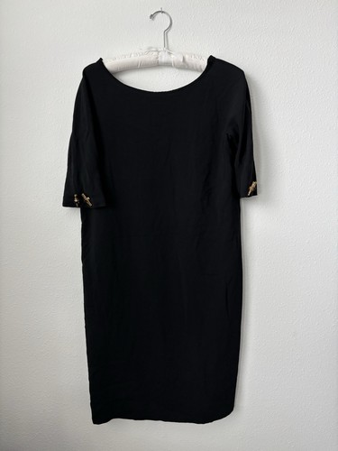 Tom Ford, Abito vintage anni 90 Tom Ford Gucci nero cambio taglia 46 bottoni maglia oro senza tempo