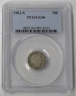 1902-S G-06 BARBER DIME -  SEMI KEY DATE - PCGS GRADED