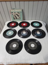 45 rpm records Various Artist ,8 Records In All,vintage Sleeves,READ READ.
