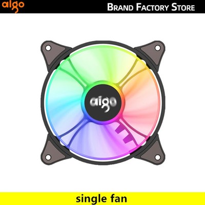 4.72 in RGB PC Case Fan 12V Fluid Bearing Silent Cooling with ARGB Control