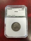 1936-D 25C Washington Quarter