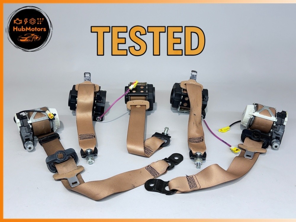 09-13 Maserati Quattroporte M139 Front And Rear Seat Belt Set OEM 76k   TESTED!!