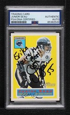 PSA/DNA 2001 Topps Heritage Junior Seau #4 Certified Authentic Auto HOF 14kb