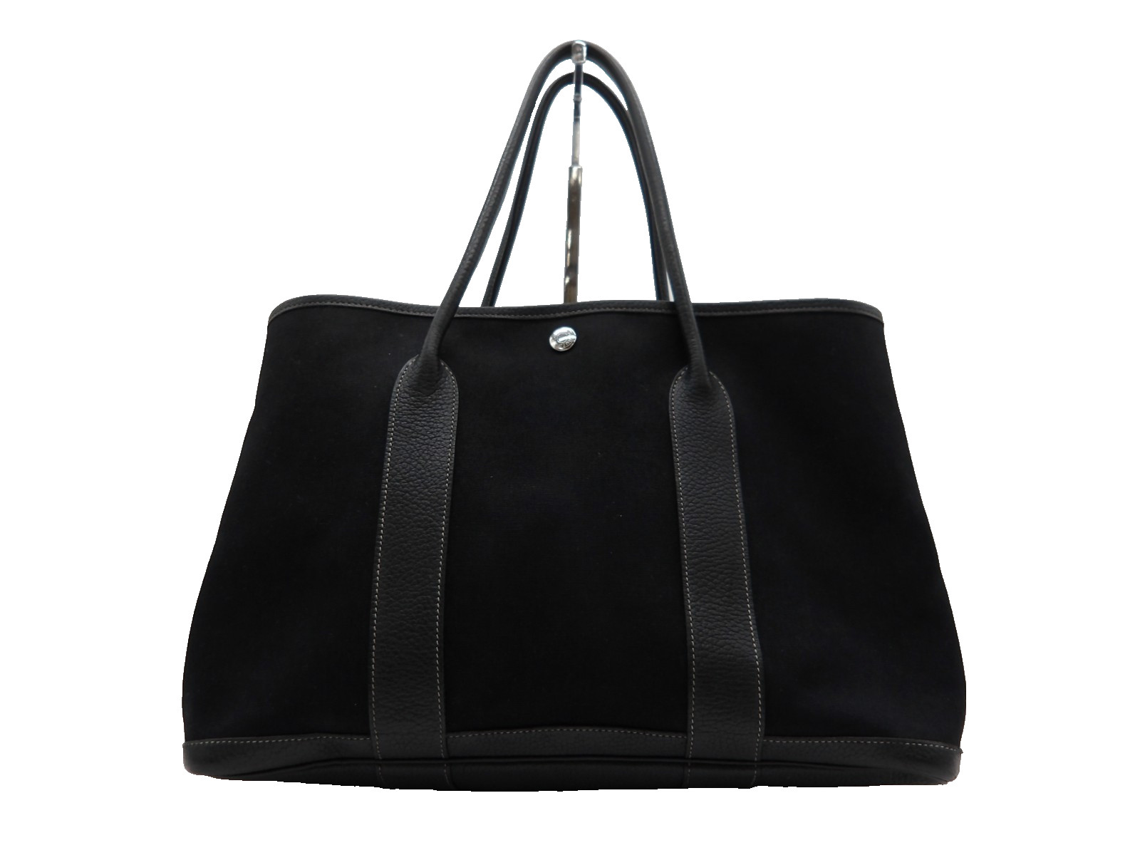 Auth KZ1 Hermes Garden Party PM Tote Bag □I Engraved Silver Hardware from Japan