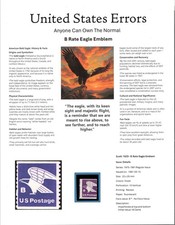 Perfectly Flawed SN 1820 MNH - Misperf on Custom Presentation Panel 8.5&rdquo; X 11&rdquo;