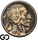 1915-S Buffalo Nickel 5C San Francisco Mint Key Date Choice AU++ Nice Toning