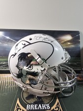 Casco Pete pistola full size firmato Barry Sanders! COA! Stato dell'Oklahoma!