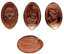 Four (4) Retired Philadelphia Phillies Elongated Copper Pennies #1 Fan-CRC