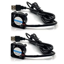 2pcs USB 5V DC Fan 2510 Small 2 pin Cooling Cooler Computer 25mm X 10mm