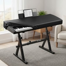 Protective Leather Dust Cover for Digital Pianos - Zippered Stylish Design