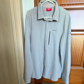 Craghoppers Nosilife Men’s khaki/Grey Long Sleeve Button Front Collared Shirt L
