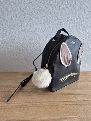 Kate Spade Hop To It Rabbit Sammi Mini Black Backpack | eBay display picture 3