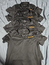4 Dunkin Donuts Employee Collared Shirts Ladies M/M Medium Black