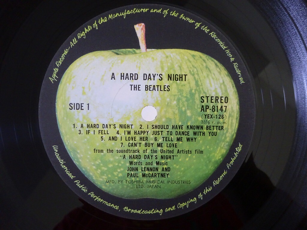 The Beatles A Hard Day's Night Apple Records AP-8147 Japan