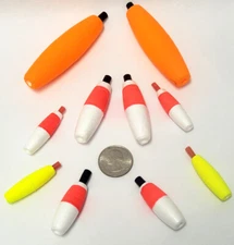 10 Foam Catfish Fishing Floats Peg or Slip Bobber  Catfish Crappie Panfish