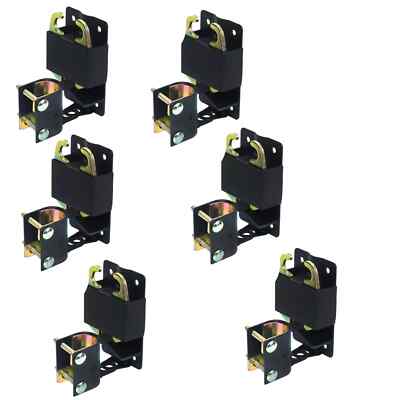 Small Black 2-Way Locking Gate Latch 6PK   Fits SPEECO S16100700, Durable
