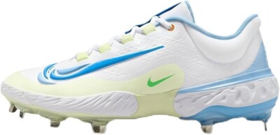 Nike Sz 7 Alpha Huarache Elite Low Fresh Pack Metal Baseball Cleats FB9121-104