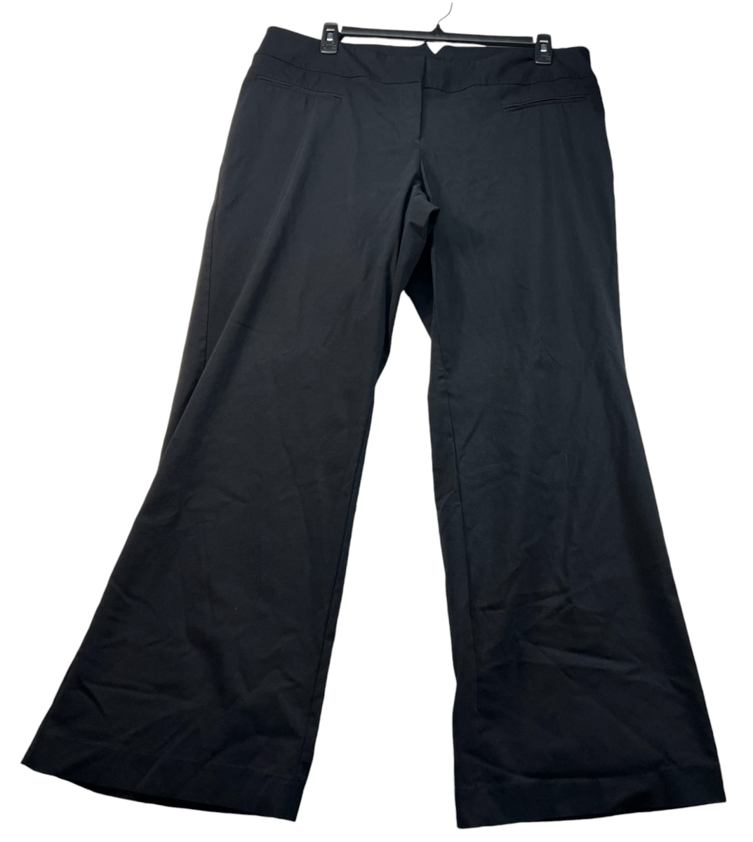 Lane Bryant Dress Pants Womens Size 4 Black Pockets Stretch