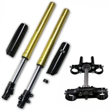 Upside Down Front Fork Triple Clamp Handlebar Riser set 45/48mm Dirt Pitpro Bike