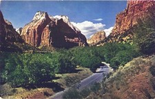Scenic View of Zion National Park, Utah, Discovered By Nephi Johnson Postcard
