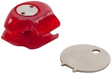 Allen 18511 Trigger Lock Open With Key Red Polymer Firearm Fit- Handgun