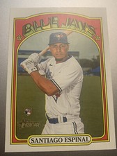 2021 Topps Heritage High Number Baseball Base Rookie #630 Santiago Espinal RC