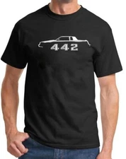 1985 1986 1987 Hurst Olds 442 Cutlass Classic Outline Design Tshirt NEW COLORS