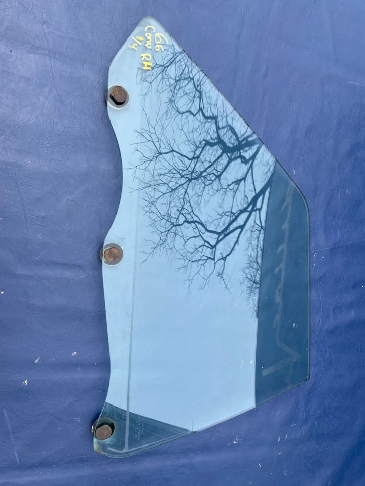 1966 Cadillac кабриолет RH PS 1/4 стекло б/у оригинальный Eldorado DeVille - Изображение 3 из 4