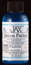 Jax GREEN Antique Patina for Brass Bronze Copper Stained Glass - 2 oz.
