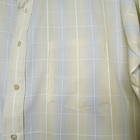 VTG 70s Marc Richards Polyester Blend Dress Casual Shirt sz Large Plaid LS Disco — photo 4