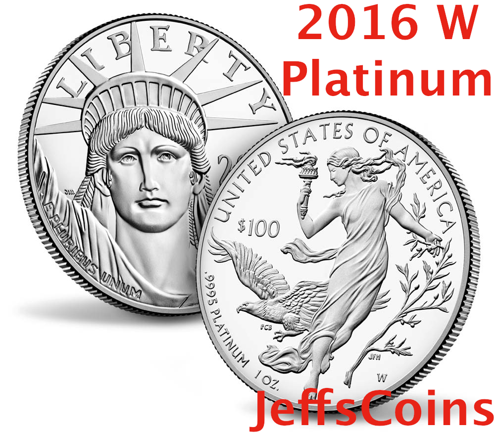 New American Eagle 2016 One Ounce Platinum Proof 99.95% Pure 1 oz