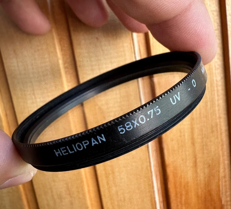 Heliopan UV Filter 58x0,75 UV-0 58mm 58 MM Used - Image 2 of 4