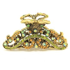 New vintage multi elegant bling rhinestone metal hair accessories hair claw pin