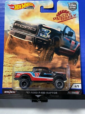 1/64 HOT WHEELS REAL RIDERS CAR CULTURE DESERT RALLY 2017 FORD F