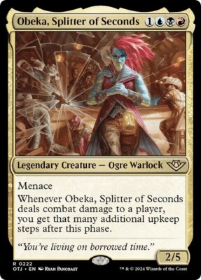 OBEKA, SPLITTER OF SECONDS mtg NM-M Outlaws of Thunder Junction 1 Rare
