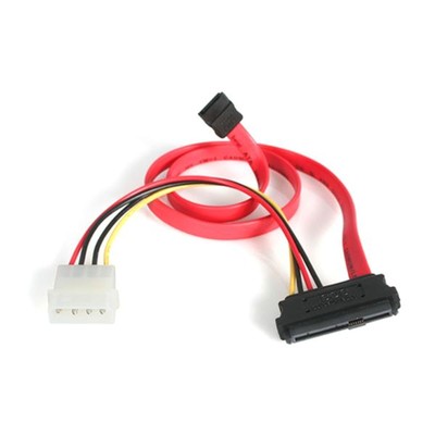 StarTech.com SAS auf SATA Slimline Kabel - SAS SATA SFF-8482 mit LP4 IDE Stromka