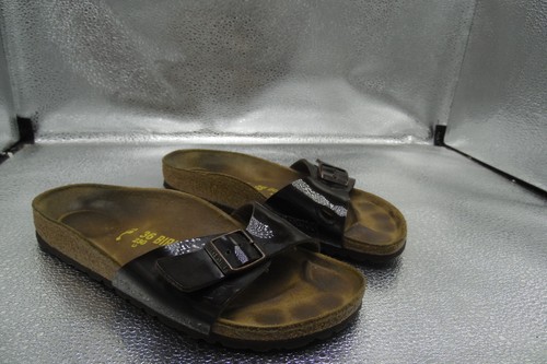SANDALIAS BIRKENSTOCK MADRIDS CHAROL NEGRO TALLA 36 L5 230 MUJER