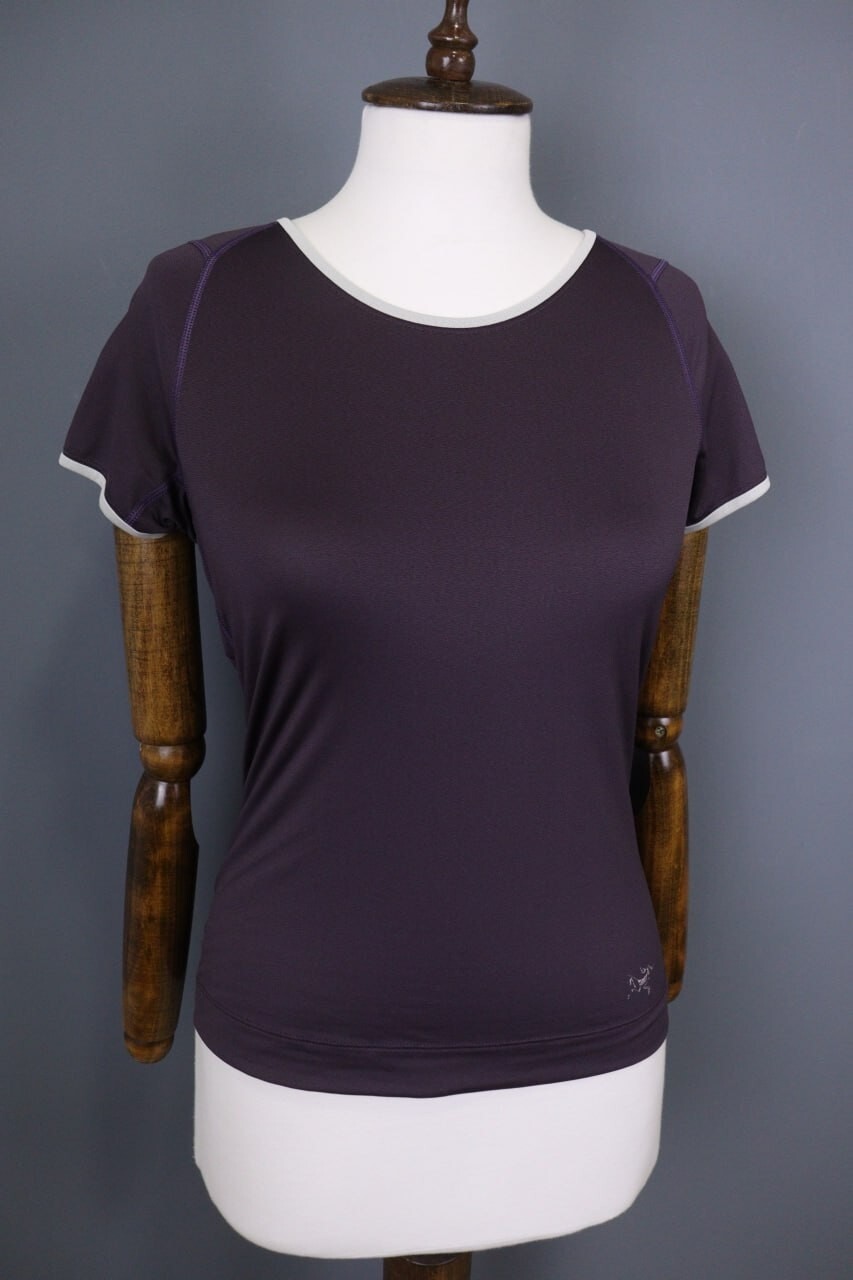 ARC'TERYX Top Arcteryx viola manica corta strato base taglia S