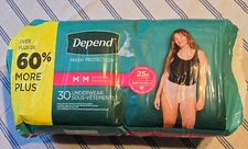 Depend Fresh Protection Adult Incontinence & Postpartum Underwear Variation