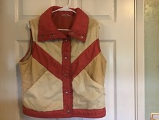 VTG 70/80  s Multicolor Puffer / Ski Vest Large