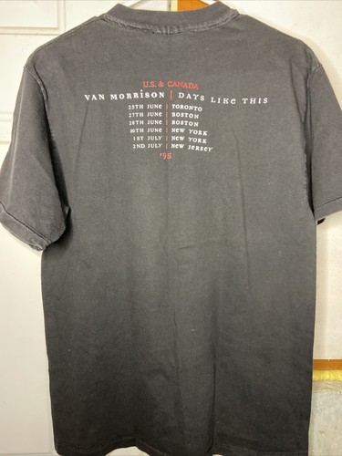 Van Morrison OFFICIAL "Days Like This" Tour T Shirt - Medium Hanes Heavy Weight - Picture 8 of 9