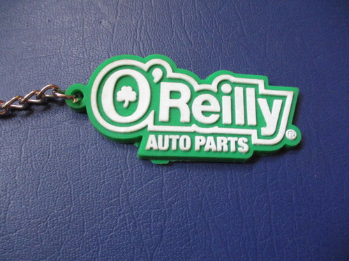 O’Reilly Auto Parts Logo Keychain Key Ring Rubber - Picture 2 of 3