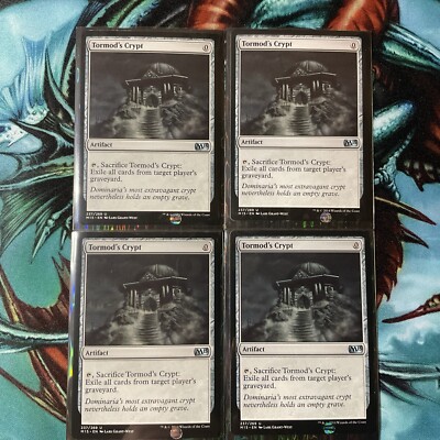 MTG  M15 Tormod's Crypt X4 MINT NEVER PLAYED