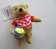 Disney Store Mini Bean Bag Picnic Pooh 8" Plush