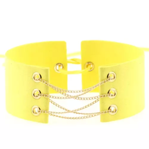 Gothic Samt breit mit Kette Choker Halskette Punk verstellbar Halsband Zubehör - Bild 19 von 55