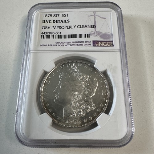 1878 8 TF Morgan Dollar NGC UNC Details
