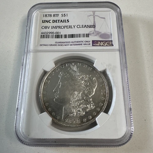 1878 8 TF Morgan Dollar NGC UNC Details