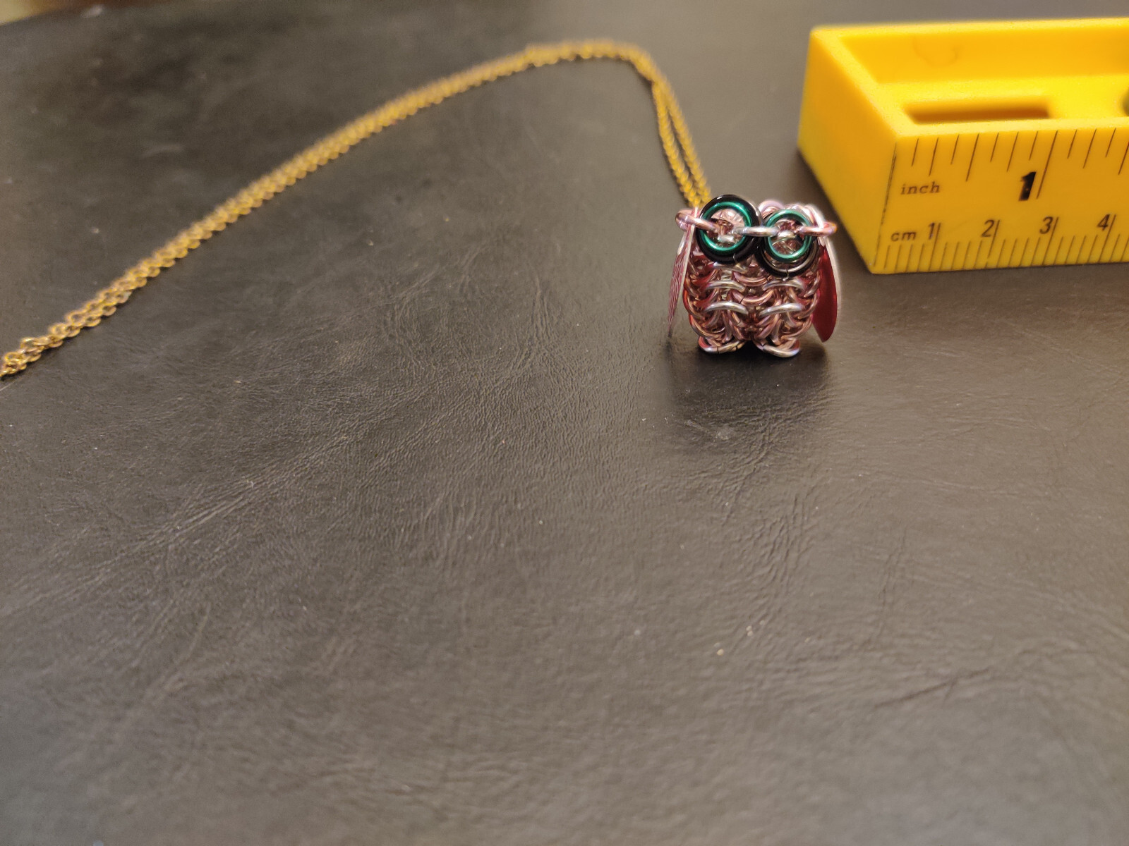 Tiny Owl Necklace, decoration or ornament (With Necklace Chain) eBay